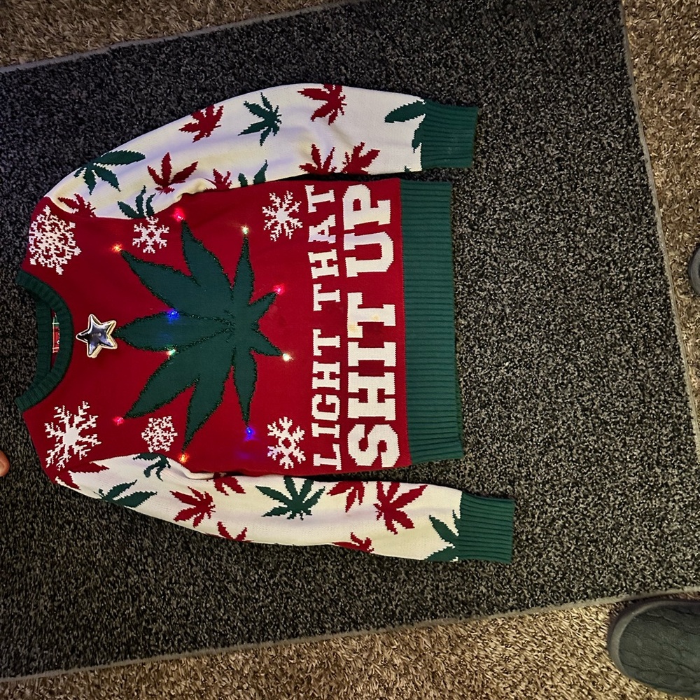 Spencer’s ugly Christmas sweater